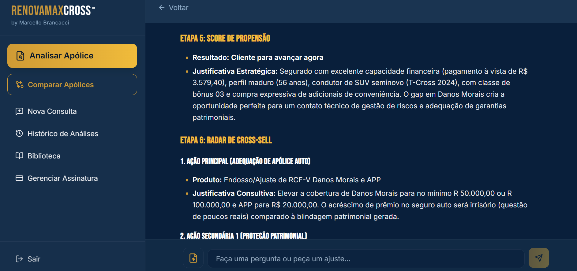 Score de Propensão e Radar de Cross-sell no RenovaMax Cross